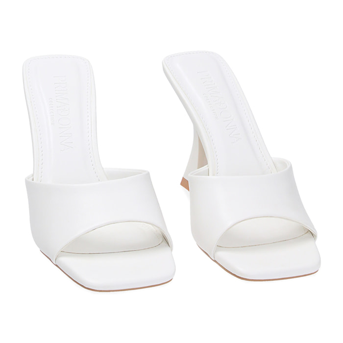 Mules Open Toe blancas