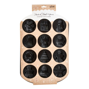 Moule à gâteau Noël L41,8cm noir