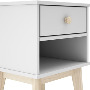 Table de chevet enfant 1 tiroir en bois - ELISE