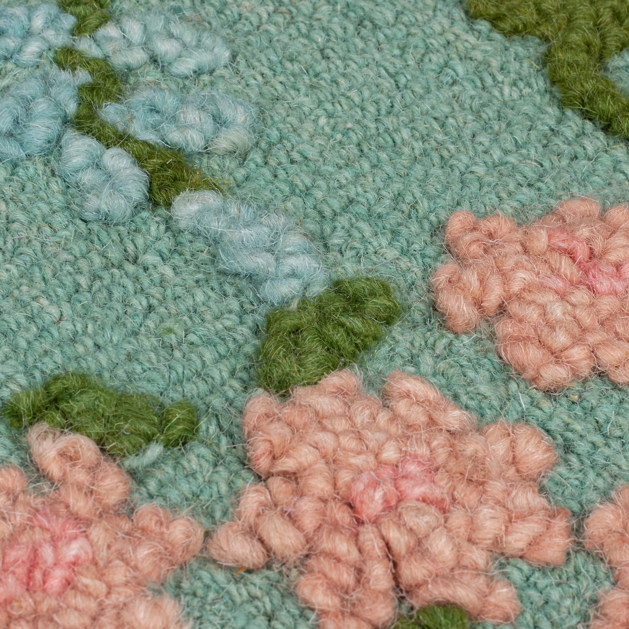 Tapis floral en laine EMILIA