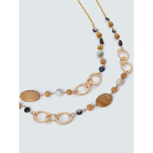 Fiorella Rubino - Collana con perline e ciondoli - Oro