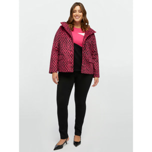 Fiorella Rubino - Chaqueta bicolor con capucha - Fuchsia