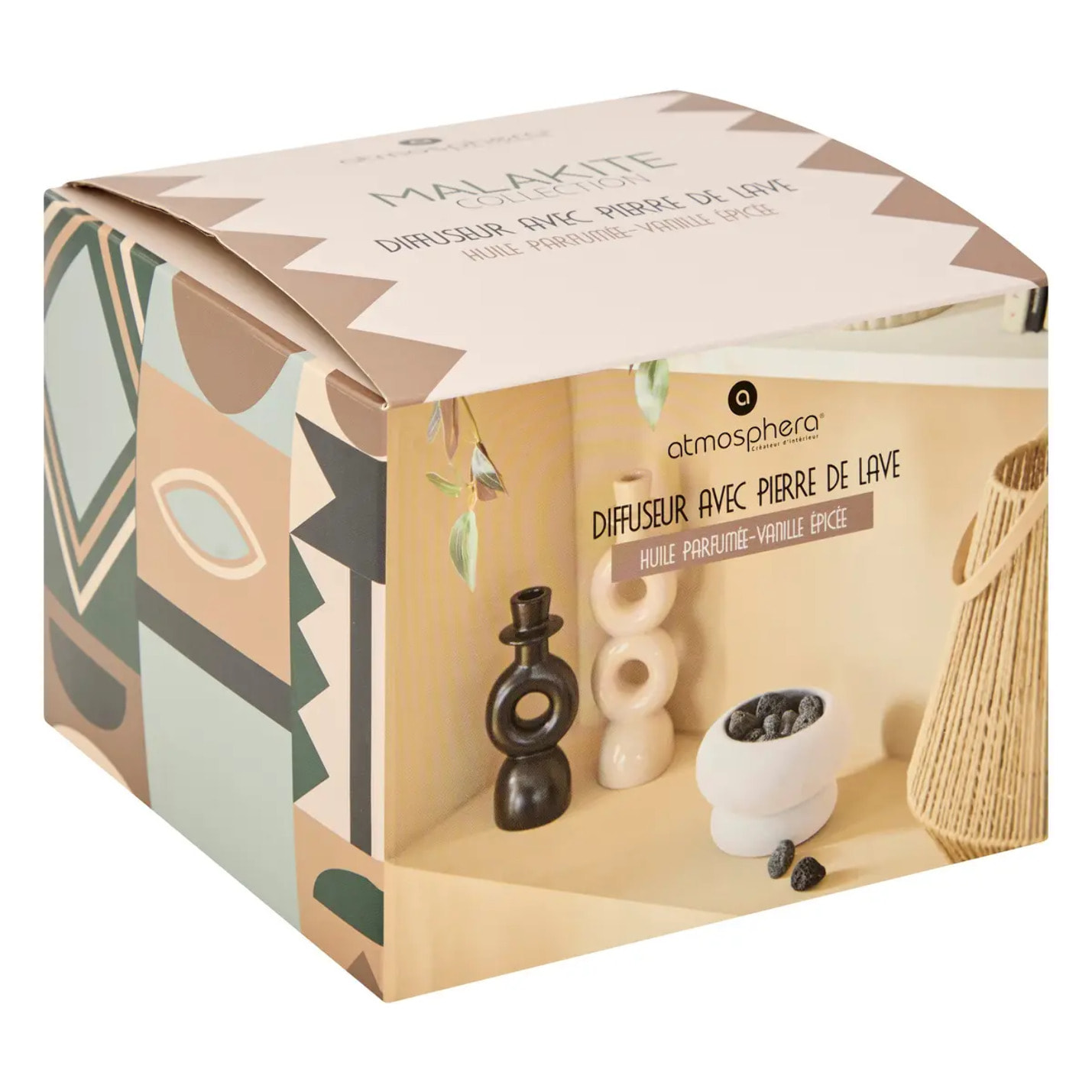 Kit pierres et huile parfumée "Malakite" 10ml