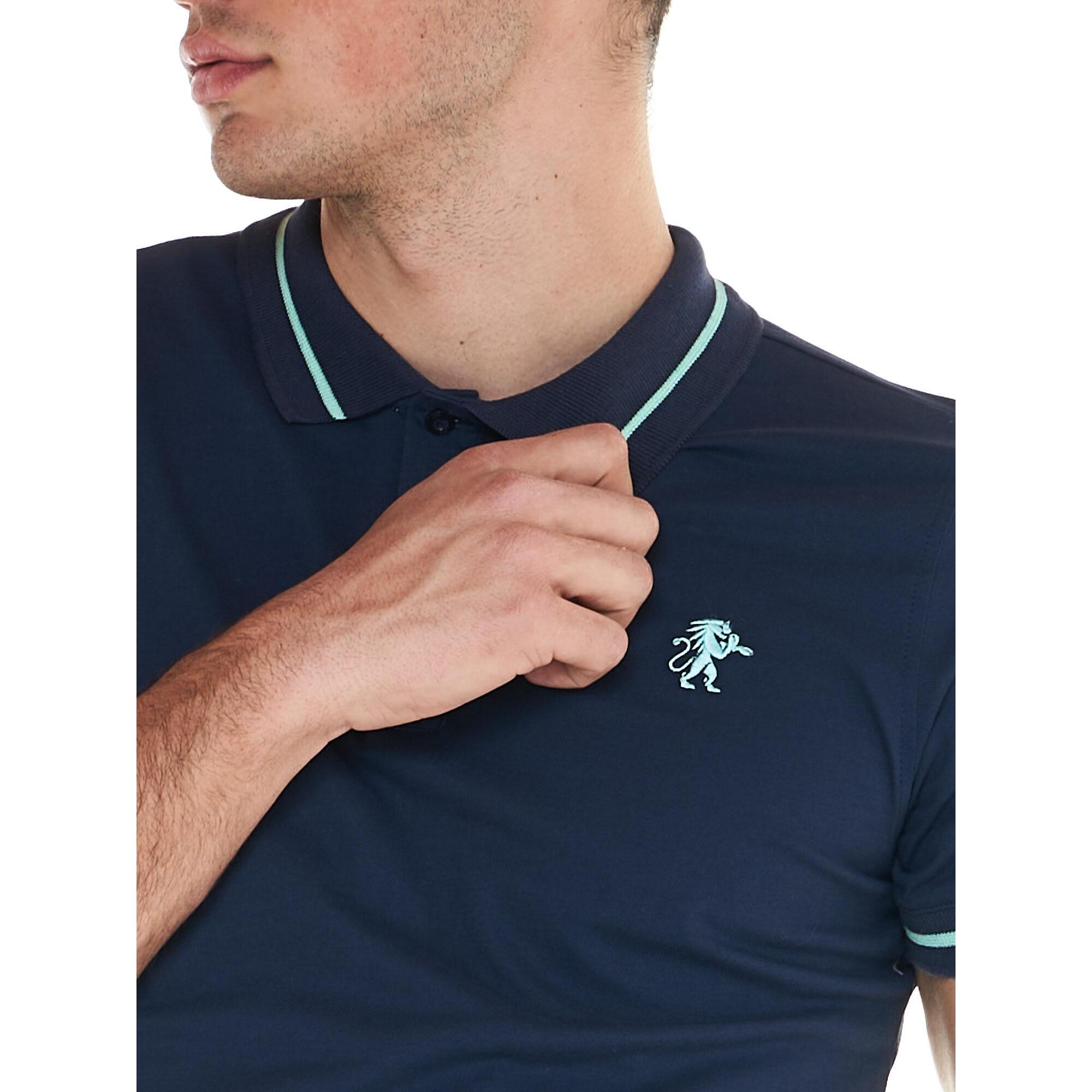 Polo de manga corta para hombre Leone 1947 línea Apparel Bold Color