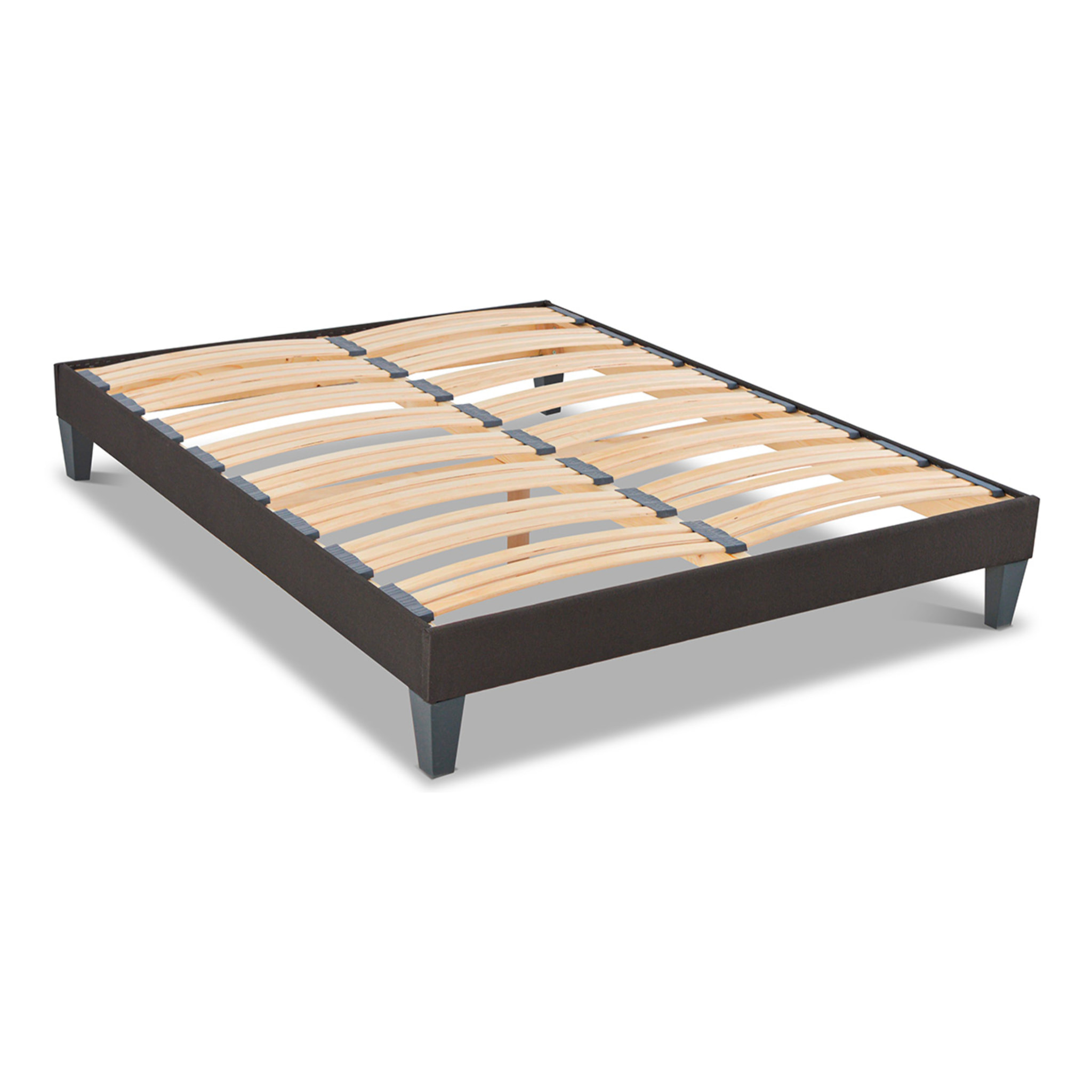 Ensemble Matelas Vendôme & Sommier KIT15, 25 cm, Mémoire de Forme et Mousse Supersoft, Technologie tri-Lattes, Soutien ferme