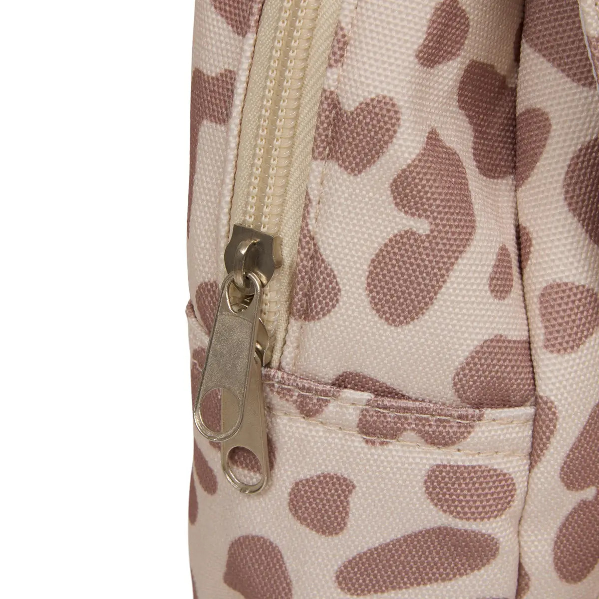 Sac à dos enfant Basco avec pochette isolante 6L motif félin beige et rose
