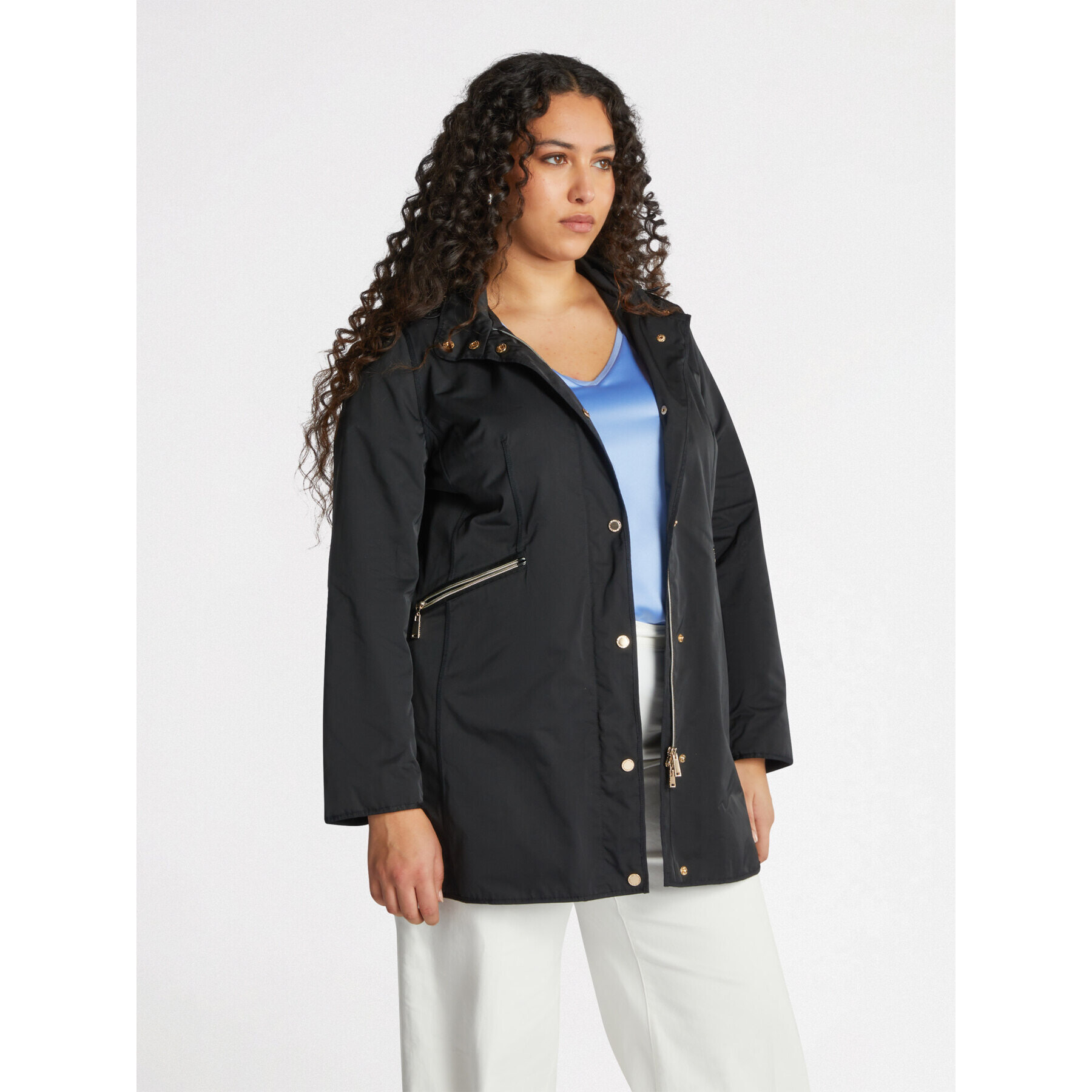 Fiorella Rubino - Piumino con imbottitura in Sorona® Aura - Nero