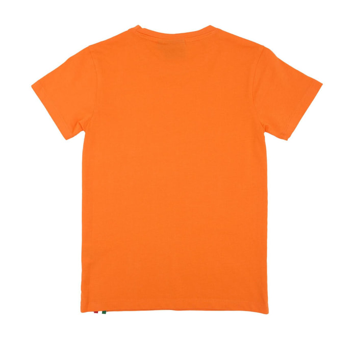 T-shirt maniche corte da bambino in cotone Leone Basic