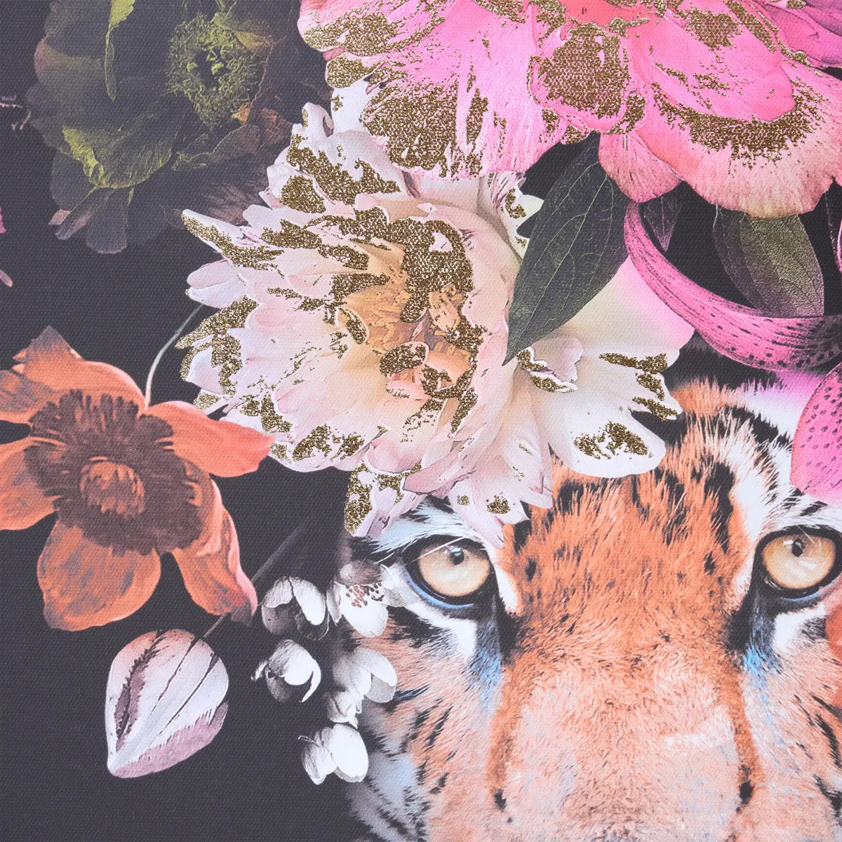 Toile imprimée encadrée Maribel noir 68x68cm