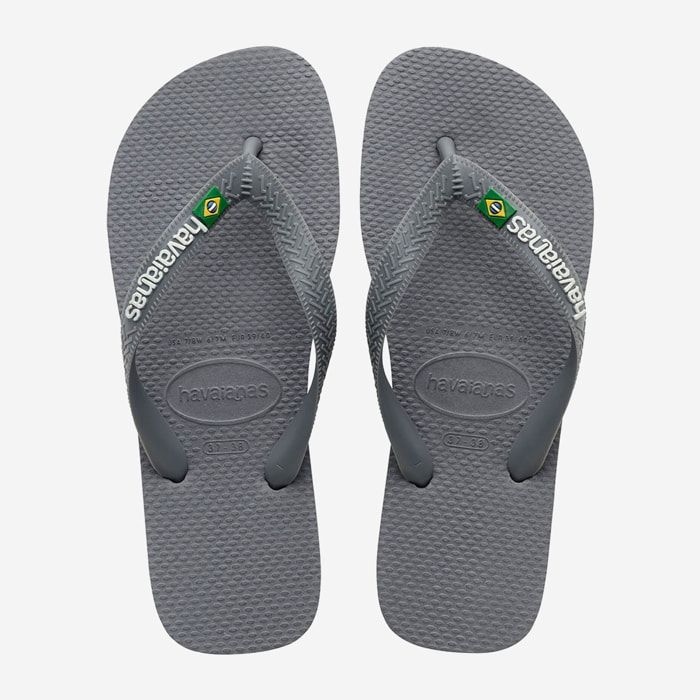 Infradito Havaianas Havaianas Brasil logo steel grey Grigio