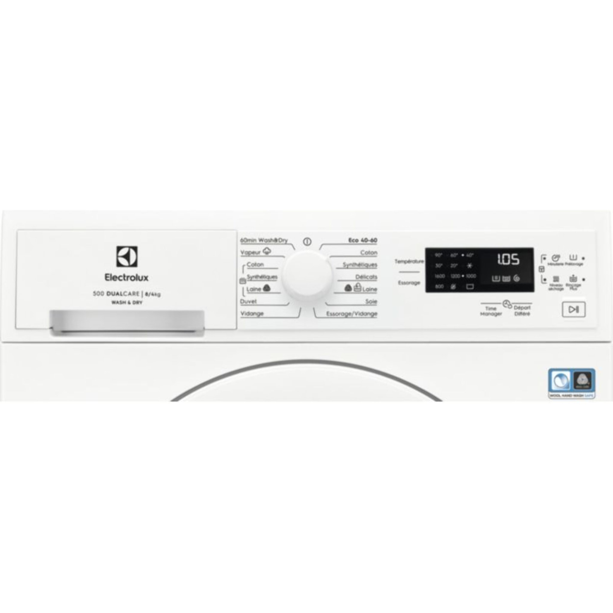 Lave linge séchant hublot ELECTROLUX EWW1685DA - 8/4 kg - 1600 tr/min - Classe D - Moteur induction