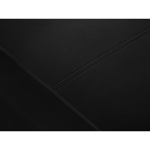 Canapé d'angle droit convertible "Yanis" 4 places en velours noir