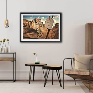 Affiche photo us mail Affiche sous cadre noir