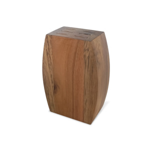 Jet Satin - Bloque de madera de acacia con 6 cuchillos para carne