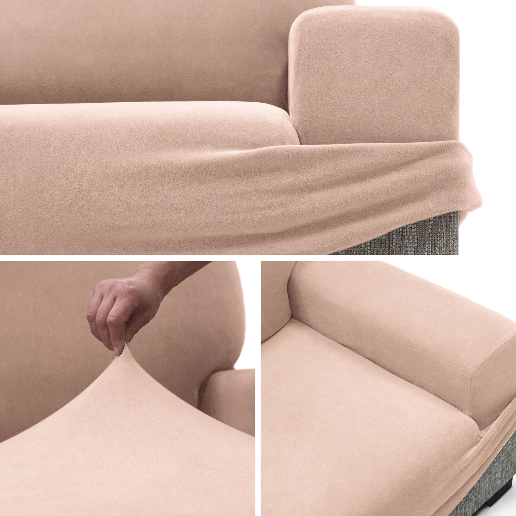 Funda TERCIOPELO ANTIMANCHAS Multi elástica para RELAX modelo VERONICA