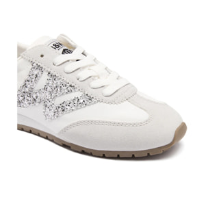 Zapatillas Deportivas Glitter Blanco / Plata B&W