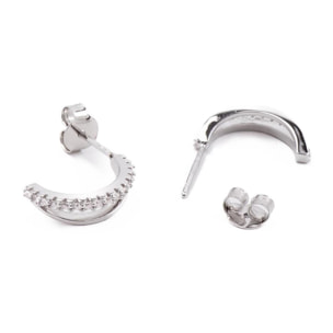 Pendientes Lux by Lux acabados plata