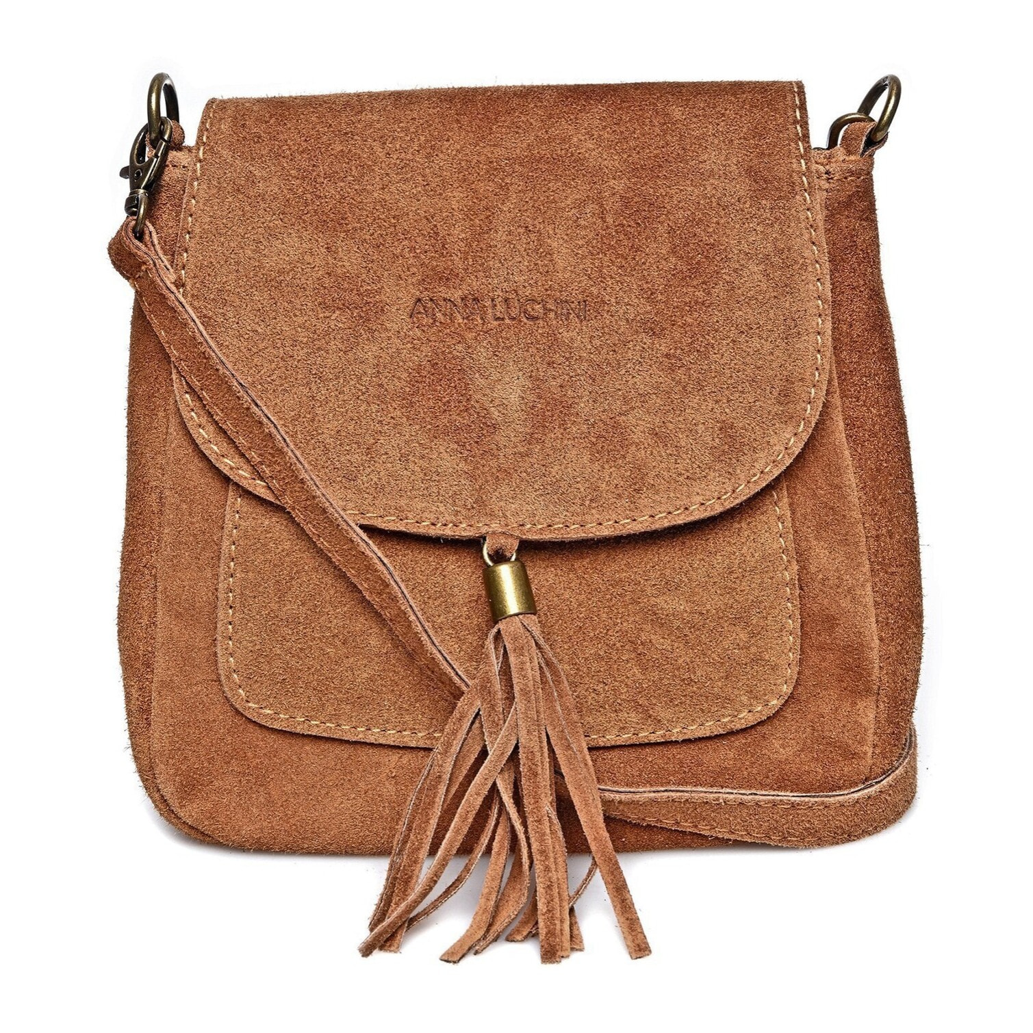 Borsa a mano Anna Luchini Cammello