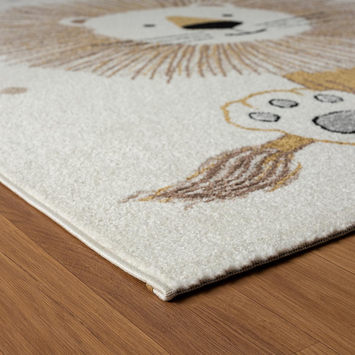 Tapis enfant Lion beige Tuco