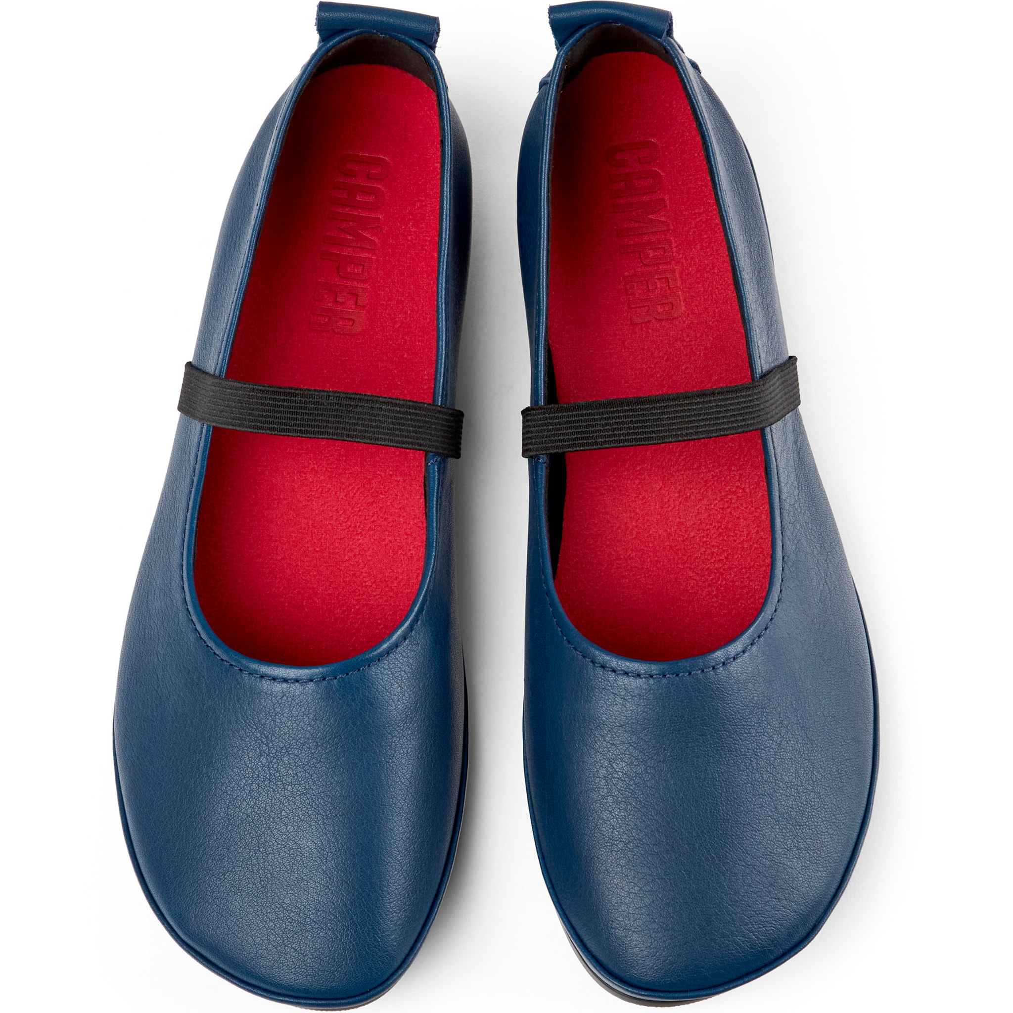 Ballerine - CAMPER Right Nina - Blu - Pelle liscia