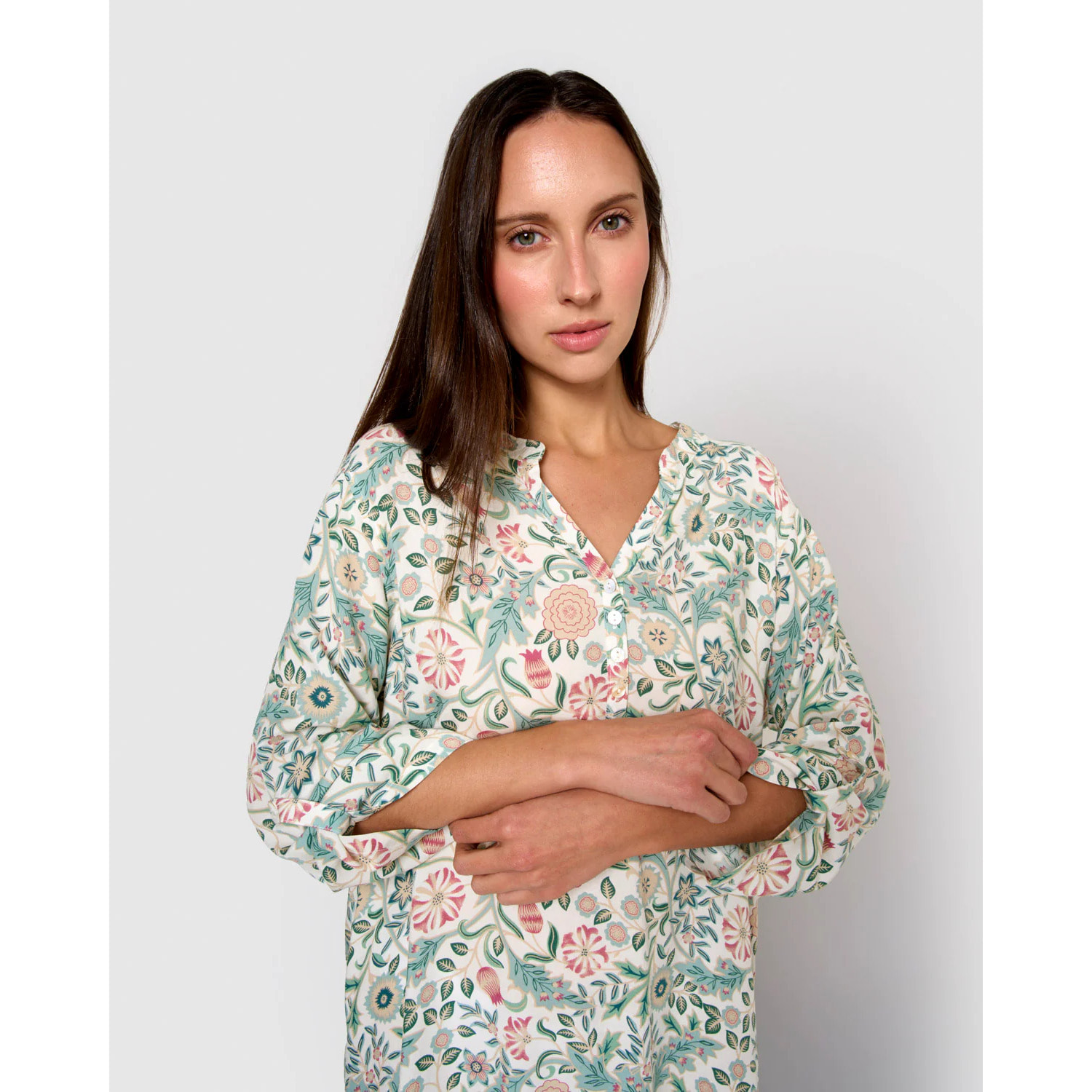 Vestido viscosa zanzibar rosa