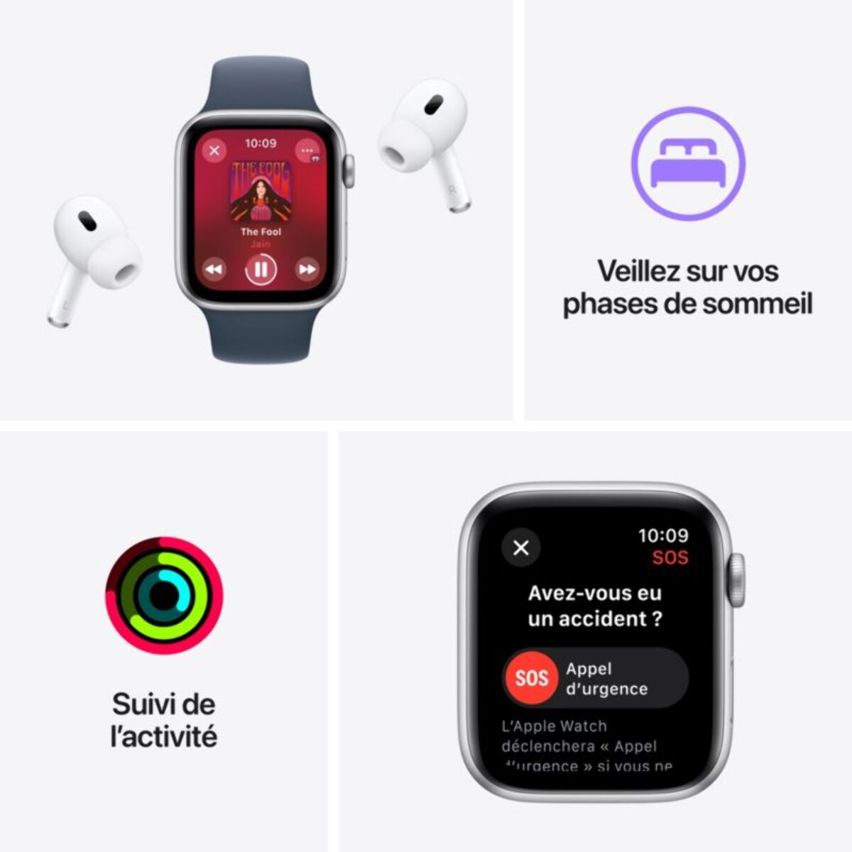 Montre connectée APPLE WATCH SE 40mm Alu/Argent Bleu Orage S/M cellular 2023