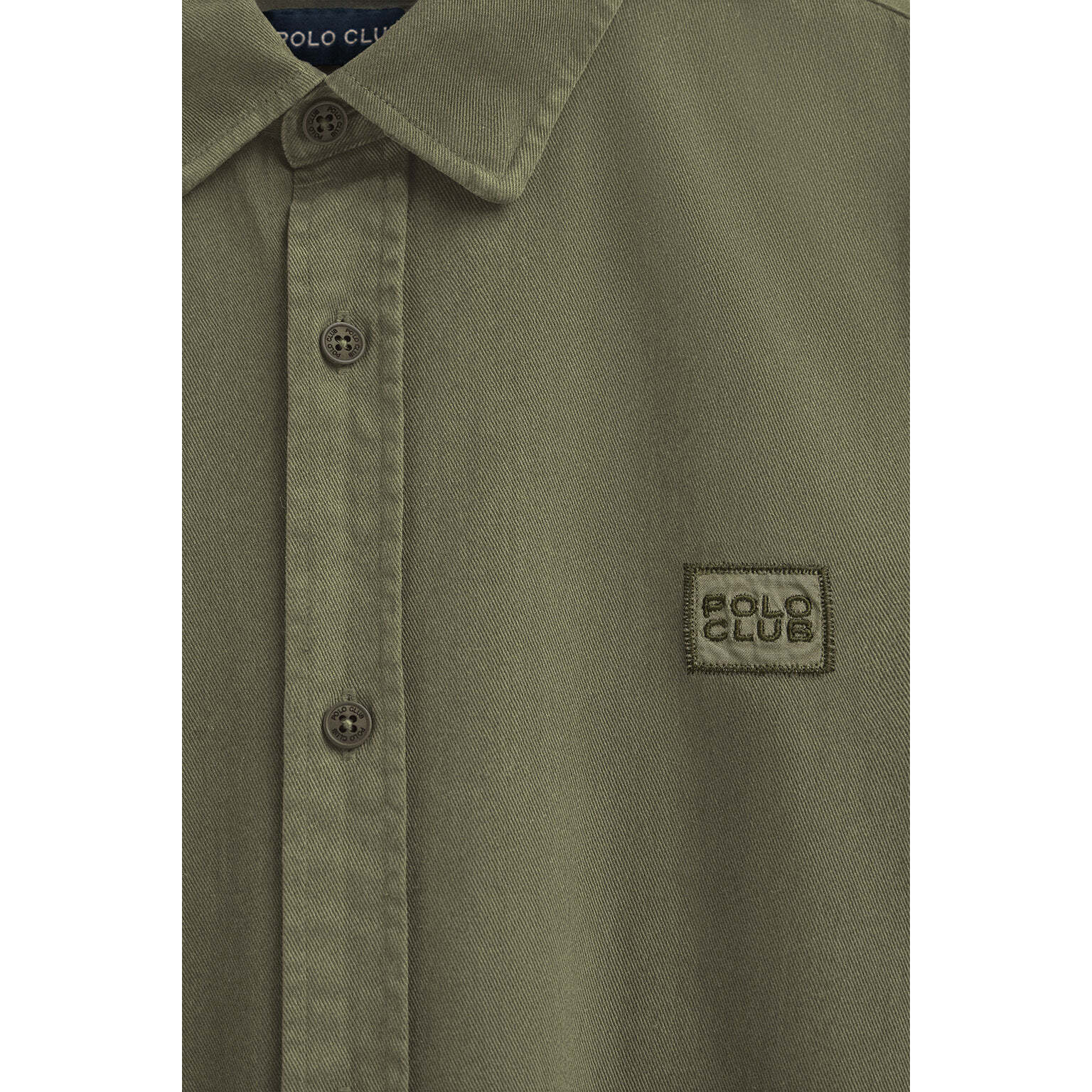 Camicia blu marino regular fit con logo Polo Club