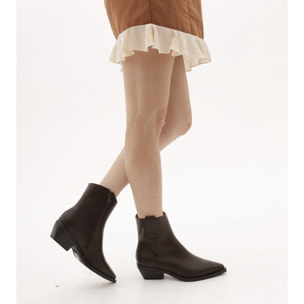 STIVALETTO CAMPEROS LISCIO TESTA DI MORO