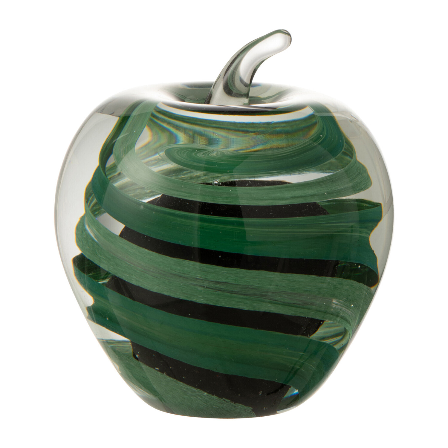 J-Line presse-papier Pomme - verre - vert - large