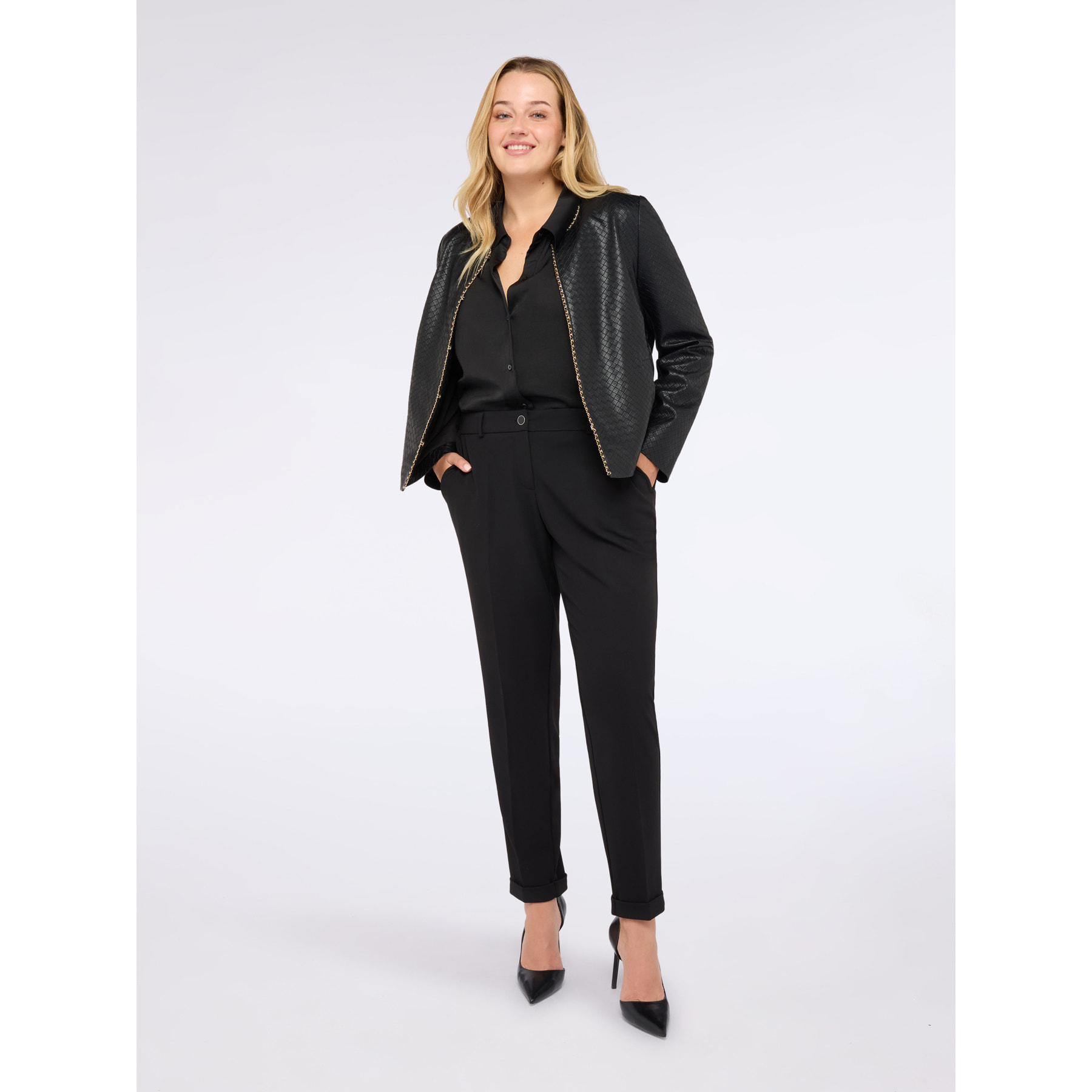 Fiorella Rubino - Pantalones New York en tejido elástico - Negro