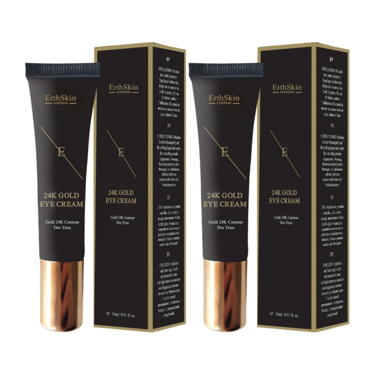 CREMA DEBAJO DE LOS OJOS ORO 24K x 2