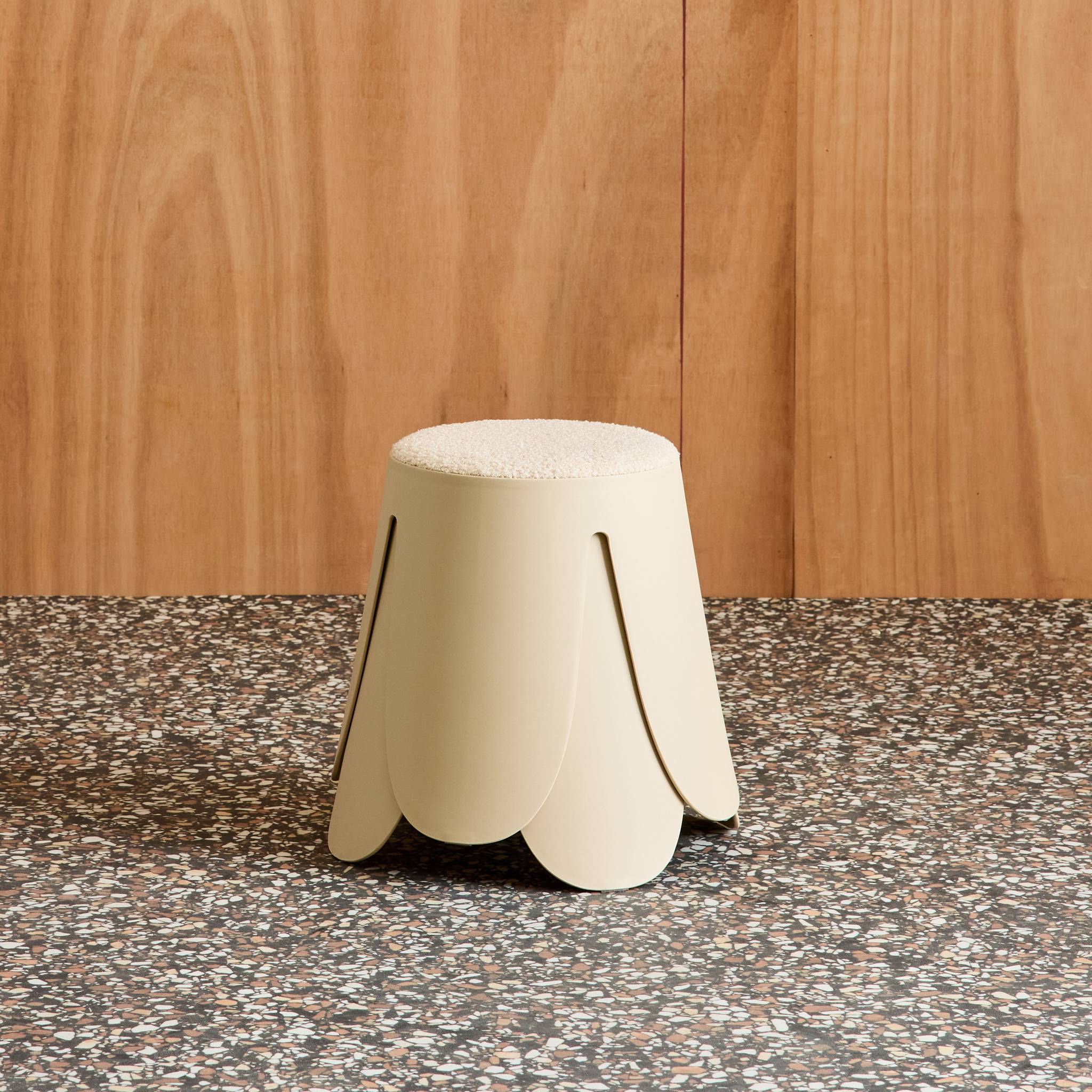 Tabouret empilable enfant bouclette texturée (lot de 2) NIKI KIDS