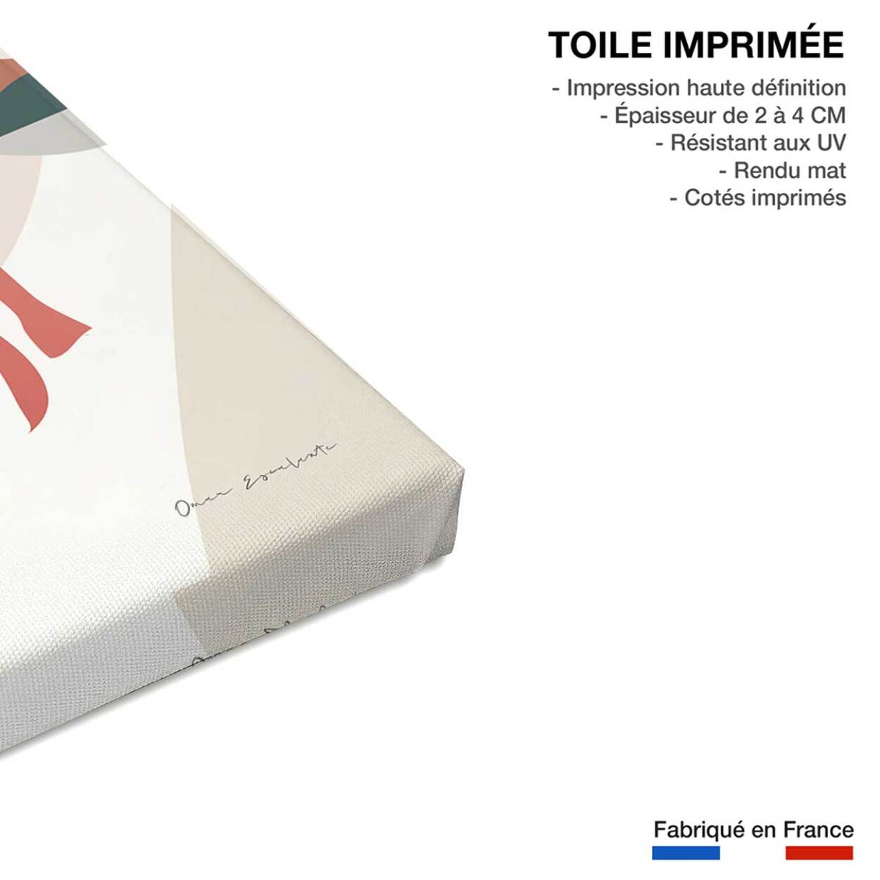 Tableau mer bonheur estival  Toile imprimée
