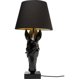 Lampe tête de cheval noire Kare Design