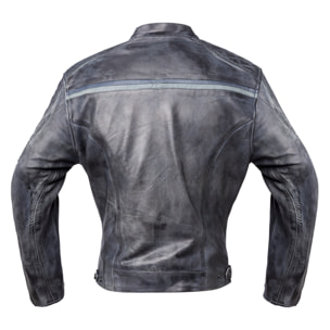 CHAQUETA DE CUERO DE MOTO DEDALO INVICTUS