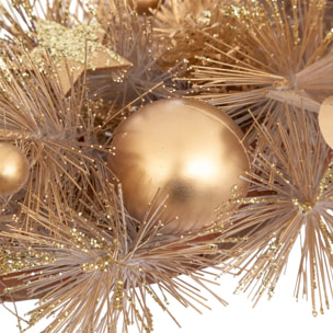 Photophore nature verre doré