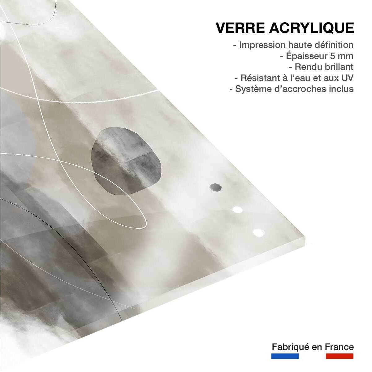 Tableau abstrait et soft line n°3 Tableau plexiglas