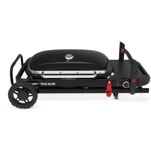 Barbecue gaz WEBER Gaz Traveler, sur chariot, 1 brûleur, surface de cuisson 63.5 x 34.3 cm