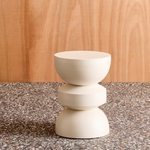 Table d'appoint, bout de canapé, table de chevet métal Ø32 x H43,5cm ASSA