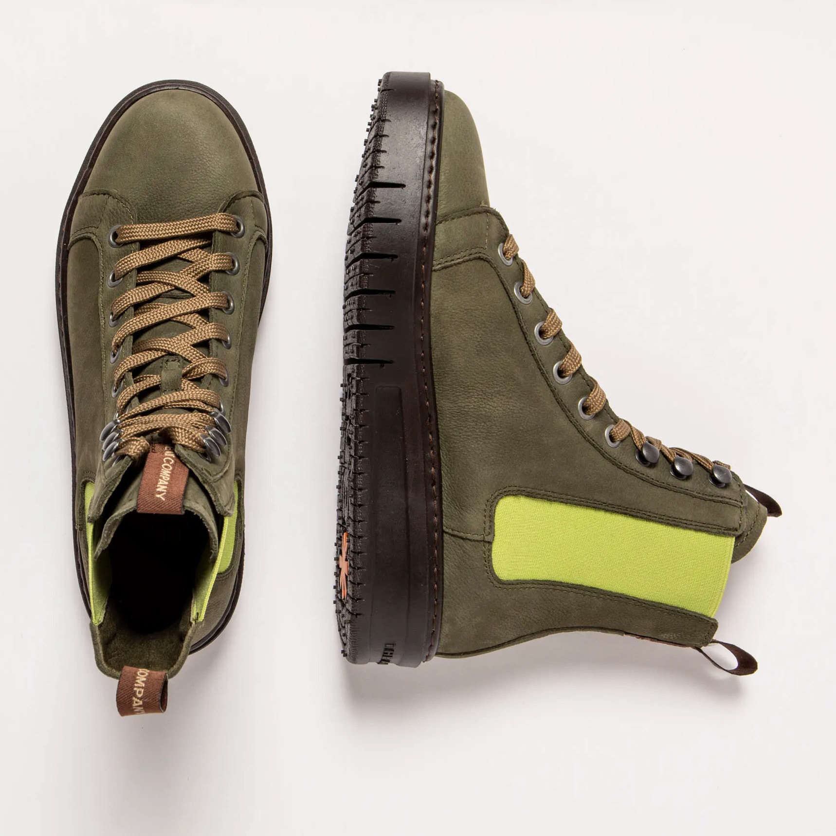 Botines 1779 NOBUCK KAKI-PISTACHO/BELLEVILLE color Kaki-pistacho
