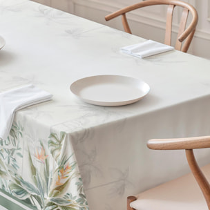 Nappe imprimée anti-tâches DAYANA VERT