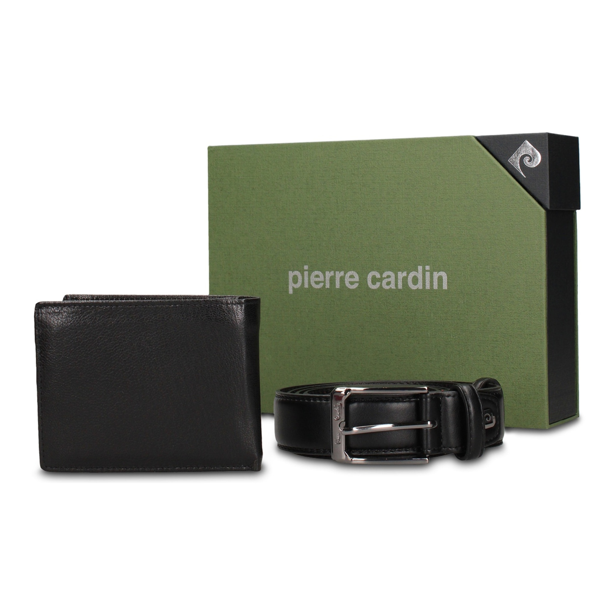 Set portafoglio e cintura uomo - Modello Silvano Ultra - Vera pelle - 12.0 x 9.5 x 2.0 cm