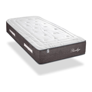 Ensemble Matelas Privilège & Sommier KIT15, 30 cm, Ressorts Ensachés & Mémoire de Forme, technologie Tri-Lattes, Soutien Ferme