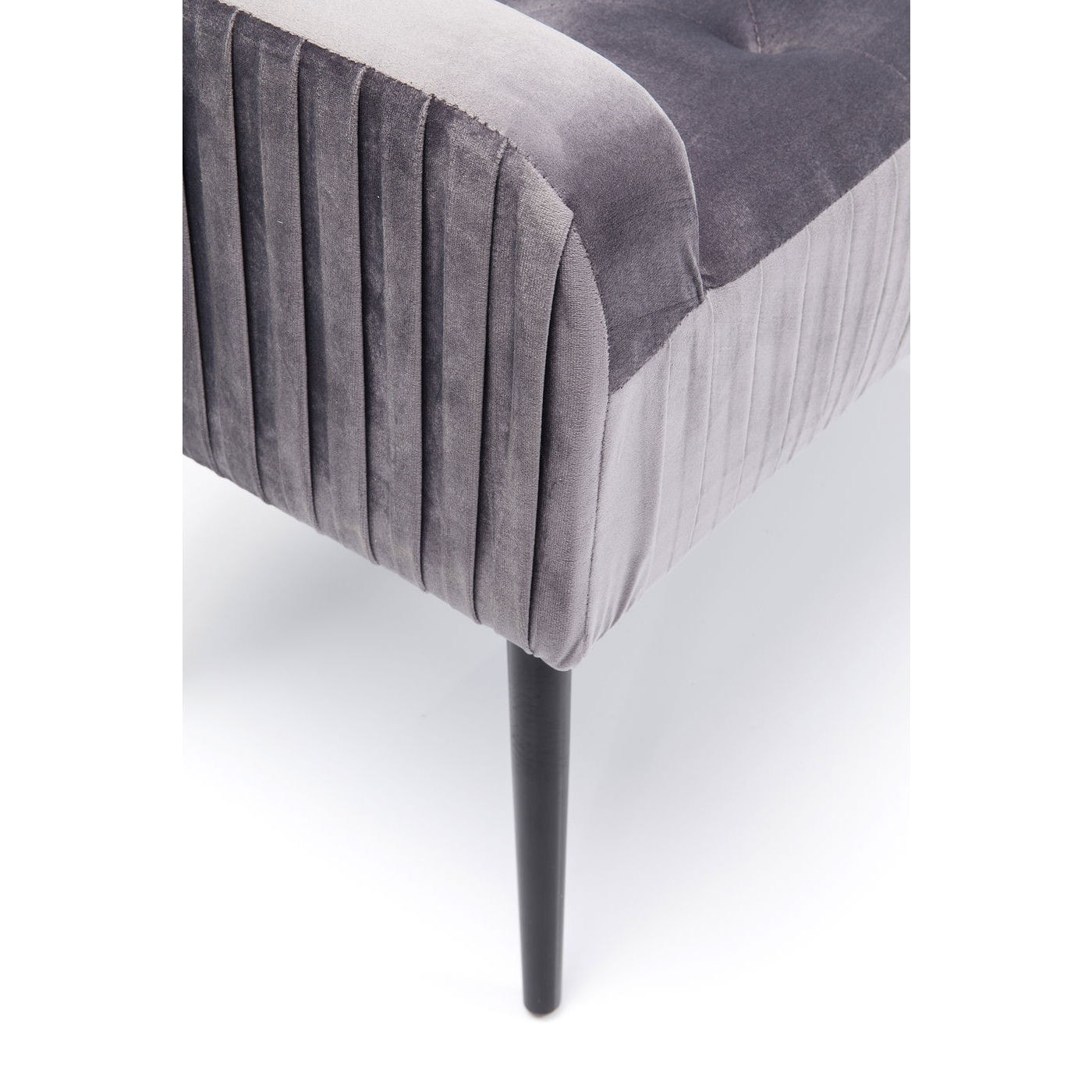 Banc Lofty gris et noir Kare Design