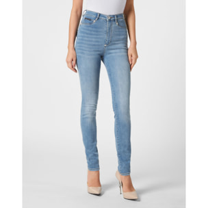 PHILIPP PLEIN Super High Waist Jegging SKULL