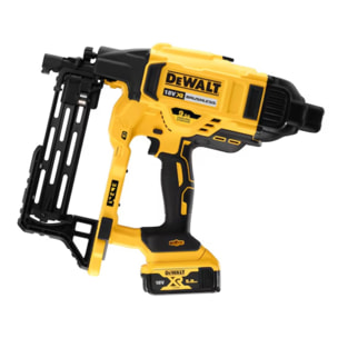 Agrafeuse pour clôture DEWALT XR 18V 5Ah Li-Ion Brushless avec 2 batteries et 1 chargeur - DCFS950P2-QW - En coffret