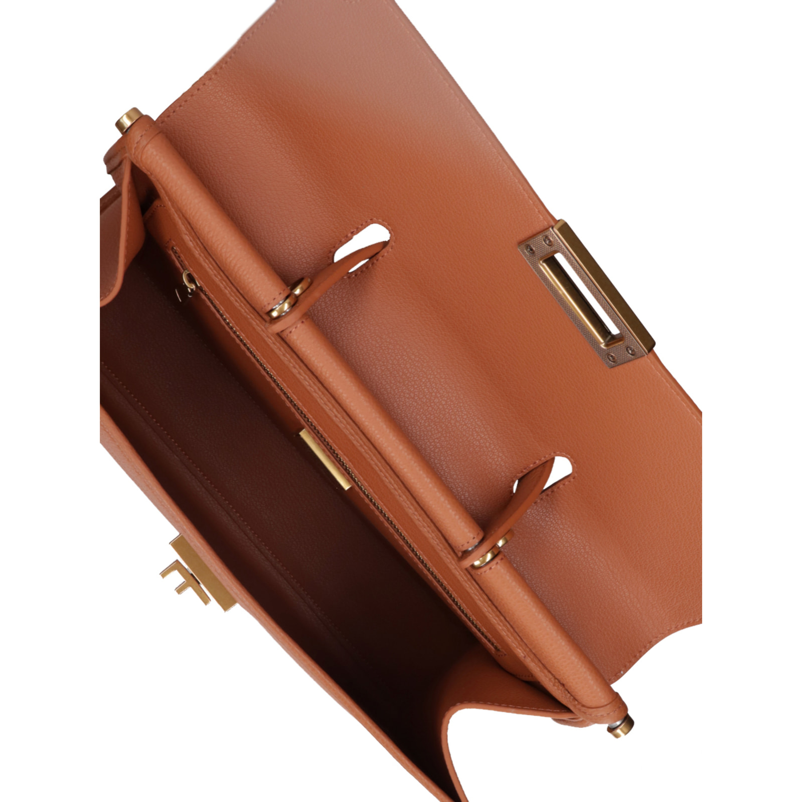 Borsa a mano da donna Made in Italy - Modello Zaffiro Lux - 100% pelle - 35.0 x 27.0 x 13.0 cm