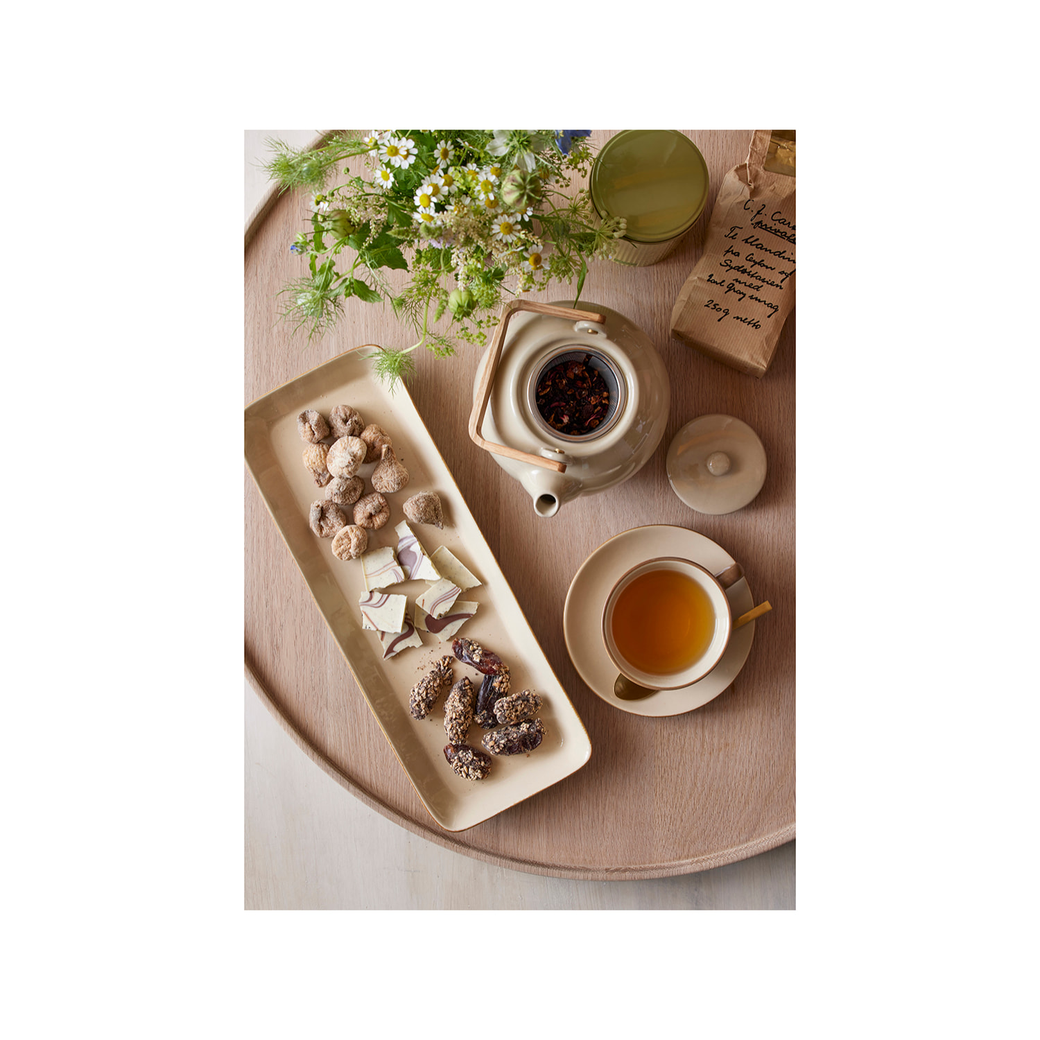 Plat de service rectangulaire Wood