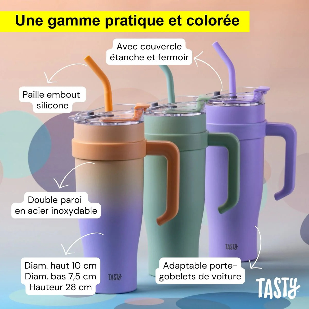 Gobelet isotherme 1200 ml vert sauge Tasty