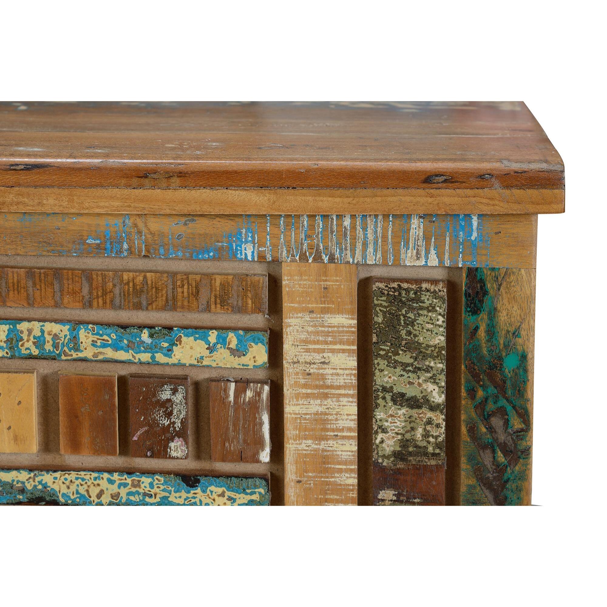Baúl - madera reciclada - 47x116x40cm